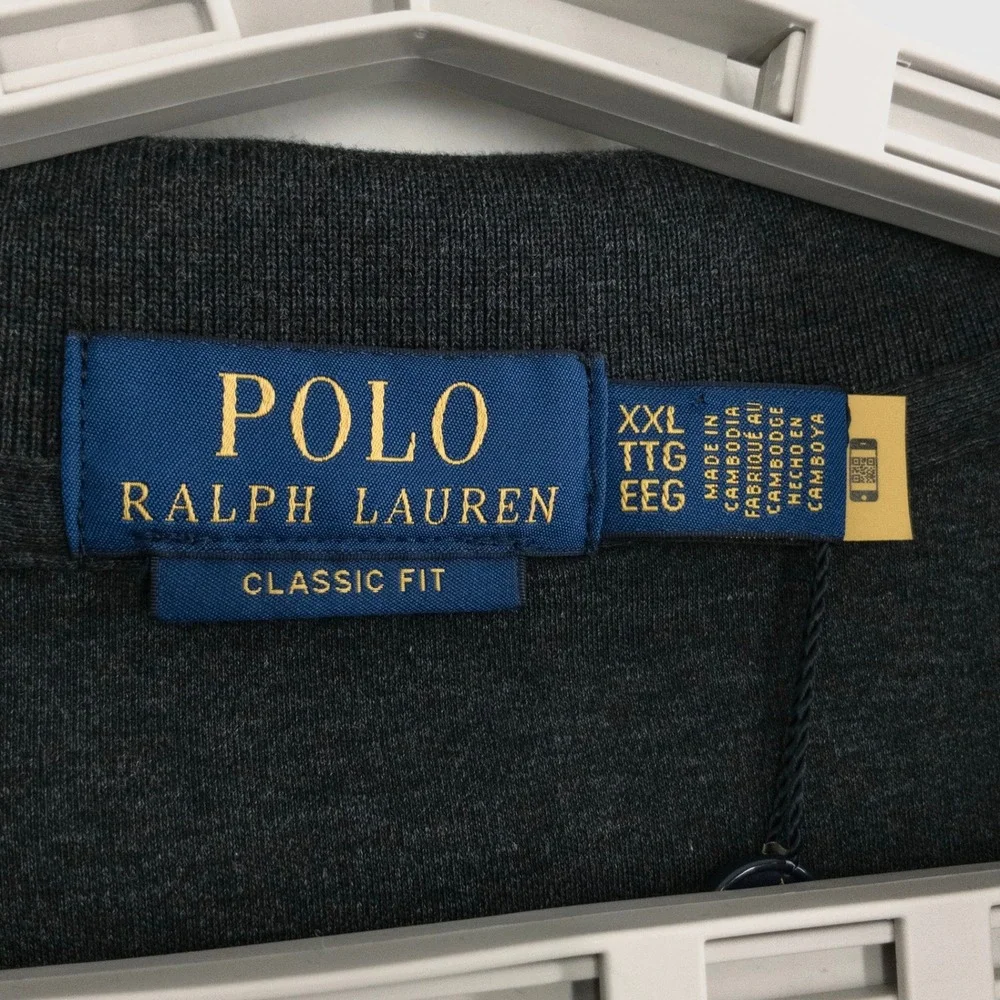 Polo Ralph Lauren Men's XXL Soft Cotton Long Sleeve Polo Shirt Classic Fit $115